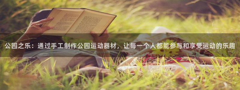 意昂4娱乐下载：公园之乐：通过手工制作公园运动器材，让每一个